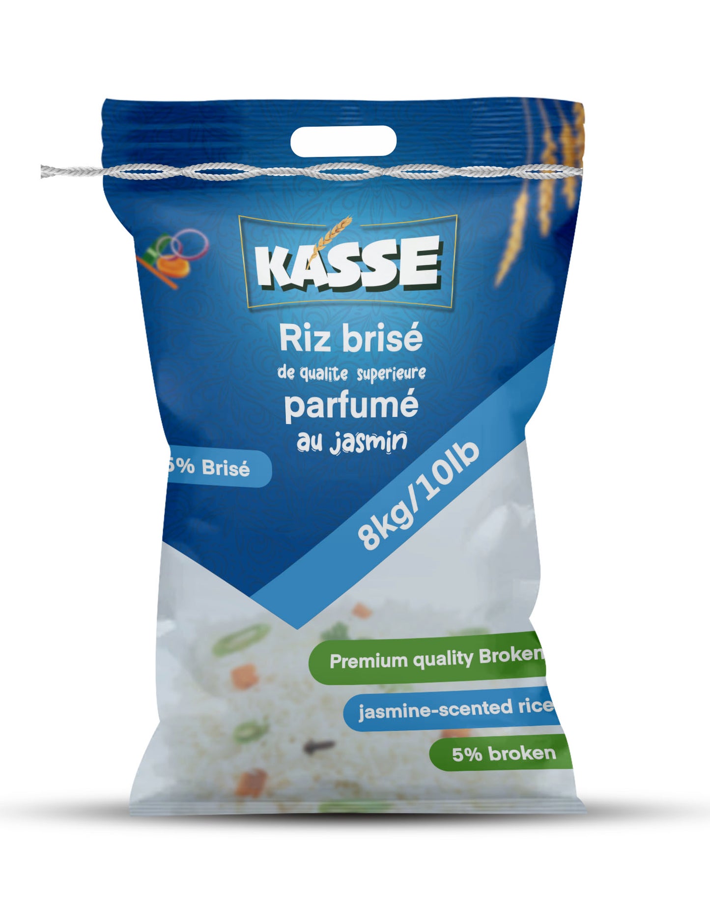 Riz jasmin 5%Brisé Premium parfumé