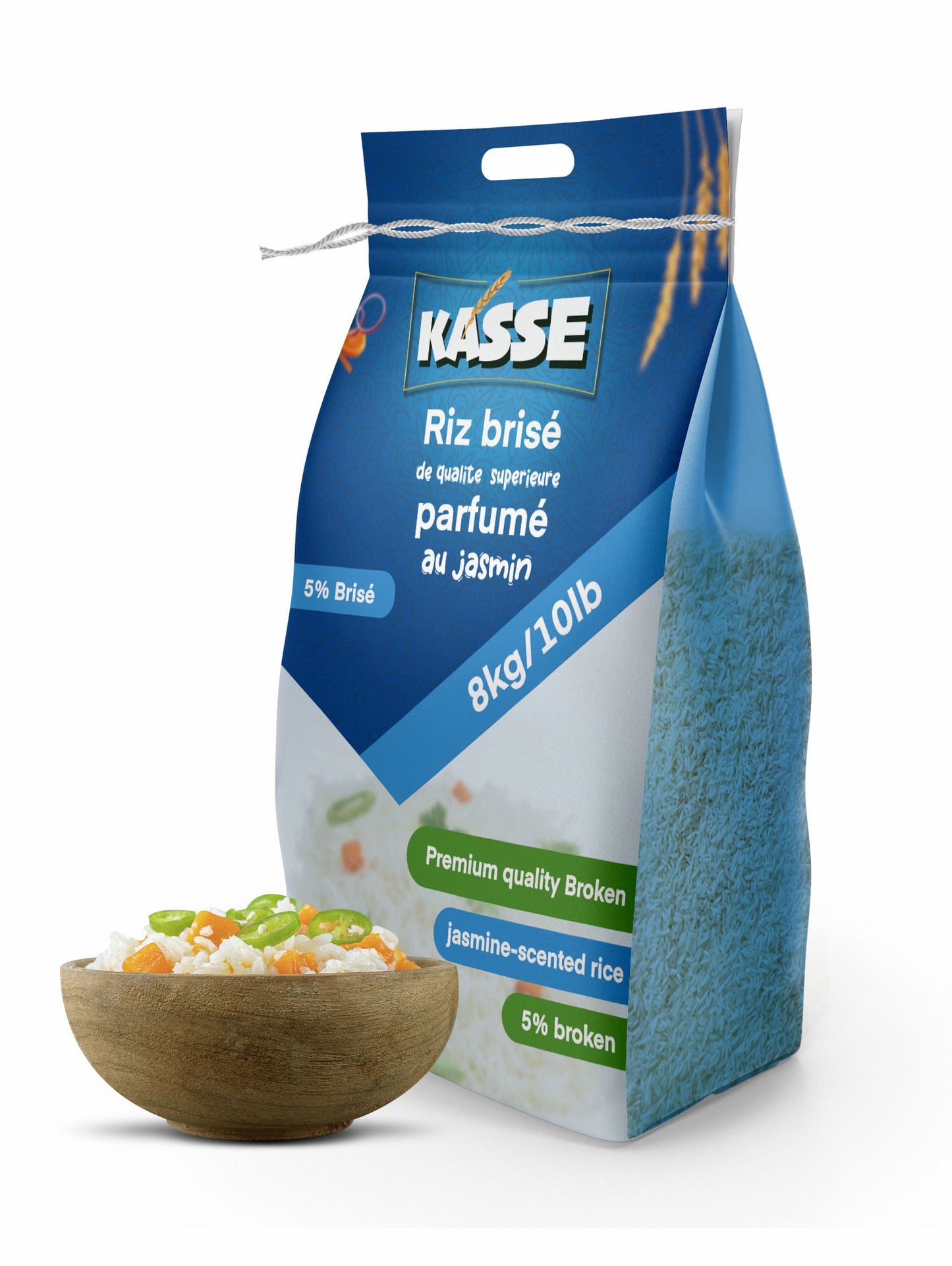 Riz jasmin 5%Brisé Premium parfumé